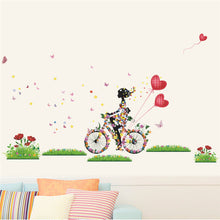 Load image into Gallery viewer, Romantic Floral Fairy Swing Wall Stickers