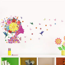 Load image into Gallery viewer, Romantic Floral Fairy Swing Wall Stickers