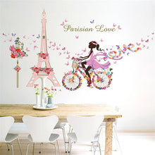 Load image into Gallery viewer, Romantic Floral Fairy Swing Wall Stickers