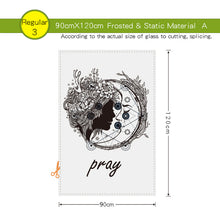 Load image into Gallery viewer, Black Glass Film Window Sticker Transparent
