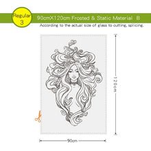 Load image into Gallery viewer, Black Glass Film Window Sticker Transparent