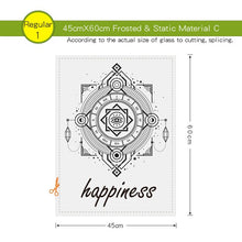 Load image into Gallery viewer, Black Glass Film Window Sticker Transparent