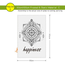 Load image into Gallery viewer, Black Glass Film Window Sticker Transparent