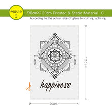 Load image into Gallery viewer, Black Glass Film Window Sticker Transparent