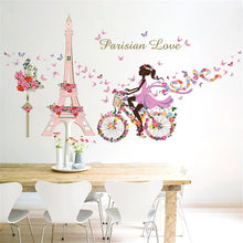 Load image into Gallery viewer, Romantic Floral Fairy Swing Wall Stickers