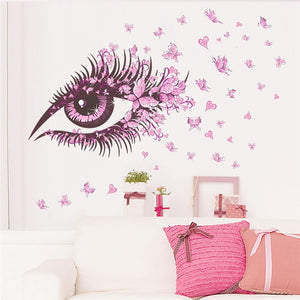 Romantic Floral Fairy Swing Wall Stickers