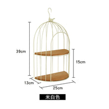 Load image into Gallery viewer, Retro iron balcony bird cage shelf