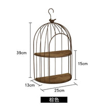 Load image into Gallery viewer, Retro iron balcony bird cage shelf