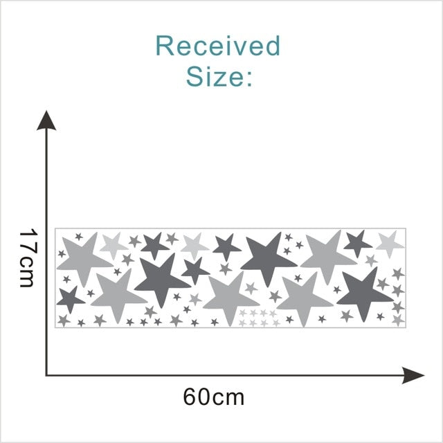 Colorful Stars Wall Sticker