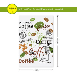 Coffee Theme Window Sticker