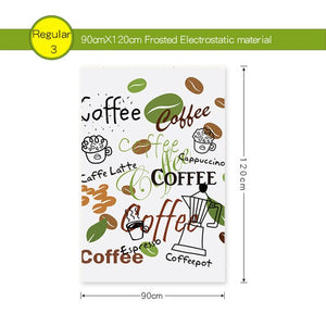 Coffee Theme Window Sticker