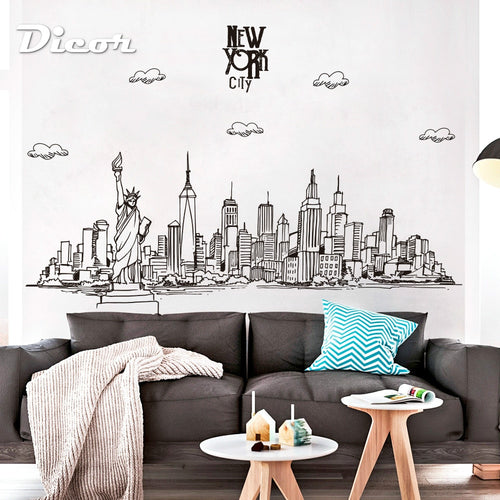 Modern Architectural Art Wall Stickers